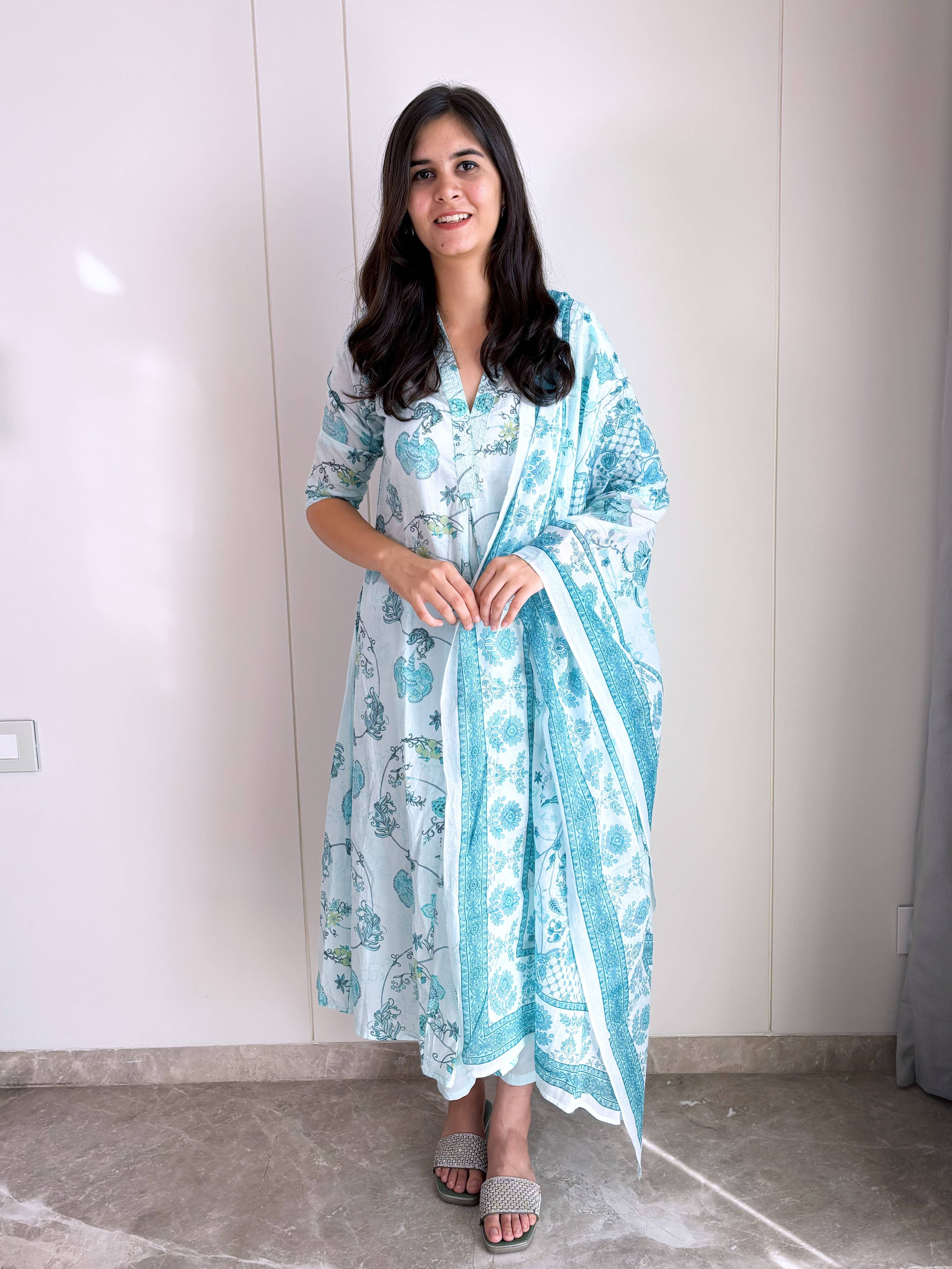 Mul Cotton Palazzo Suit